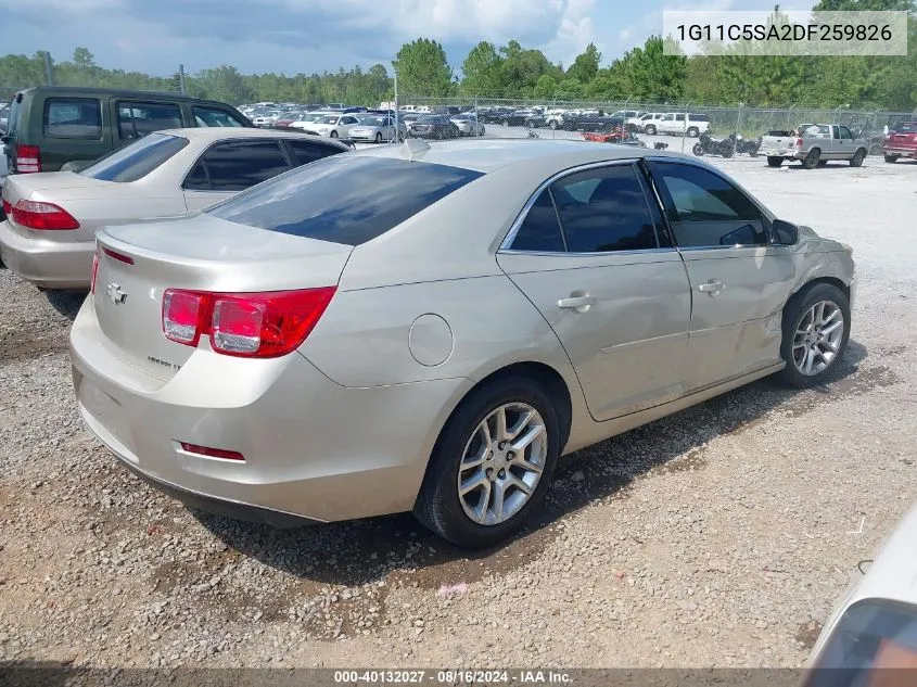 2013 Chevrolet Malibu 1Lt VIN: 1G11C5SA2DF259826 Lot: 40132027