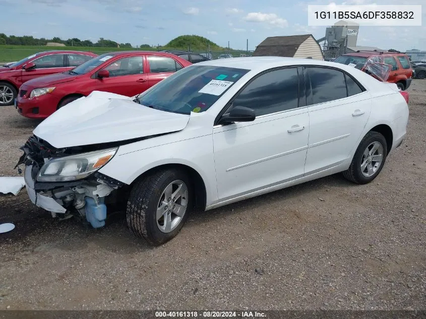 2013 Chevrolet Malibu 1Ls VIN: 1G11B5SA6DF358832 Lot: 40161318