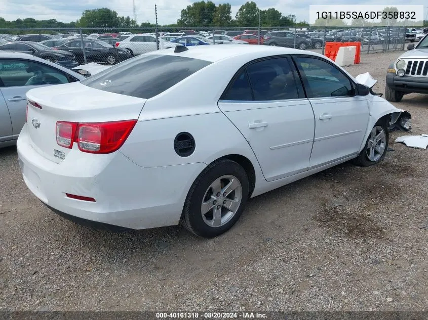 2013 Chevrolet Malibu 1Ls VIN: 1G11B5SA6DF358832 Lot: 40161318