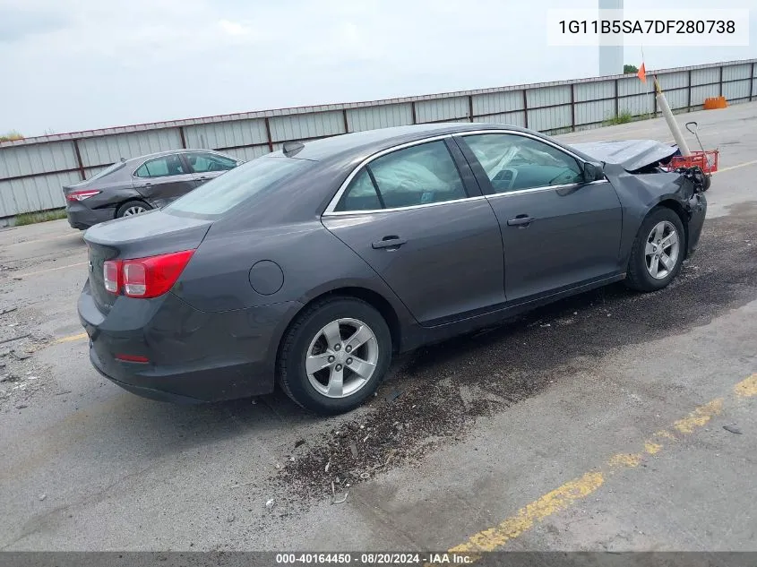 2013 Chevrolet Malibu 1Ls VIN: 1G11B5SA7DF280738 Lot: 40164450