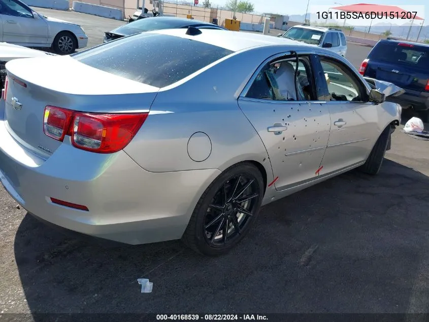 2013 Chevrolet Malibu 1Ls VIN: 1G11B5SA6DU151207 Lot: 40168539