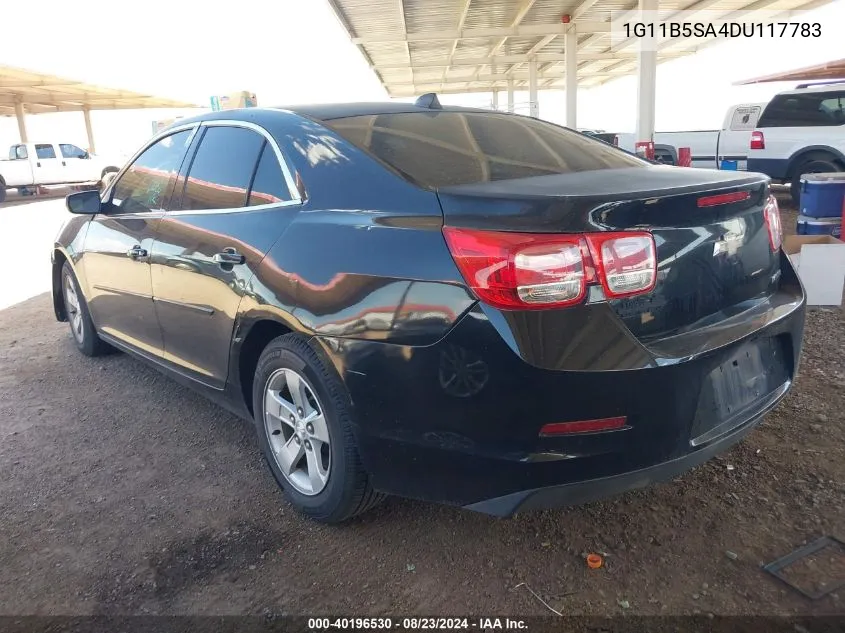 2013 Chevrolet Malibu 1Ls VIN: 1G11B5SA4DU117783 Lot: 40196530