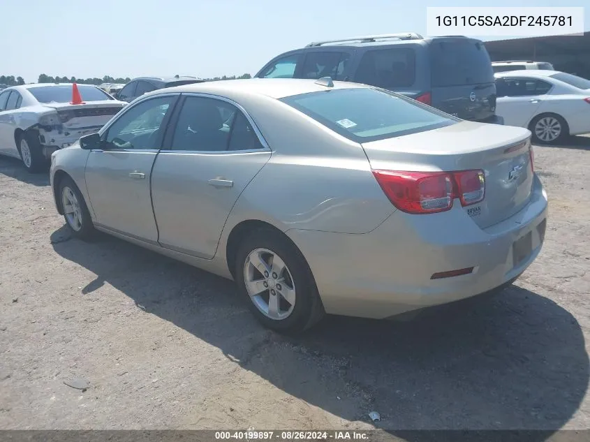 2013 Chevrolet Malibu 1Lt VIN: 1G11C5SA2DF245781 Lot: 40199897