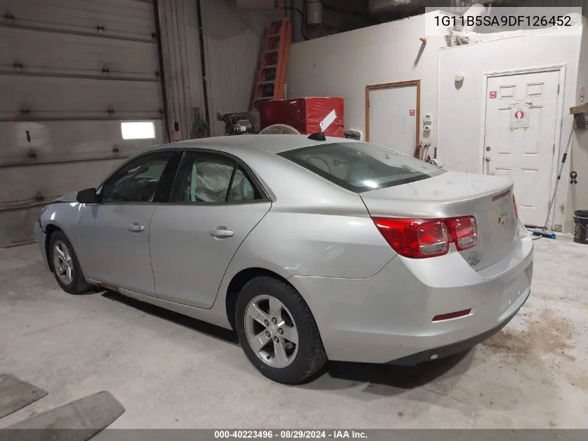 2013 Chevrolet Malibu 1Ls VIN: 1G11B5SA9DF126452 Lot: 40223496