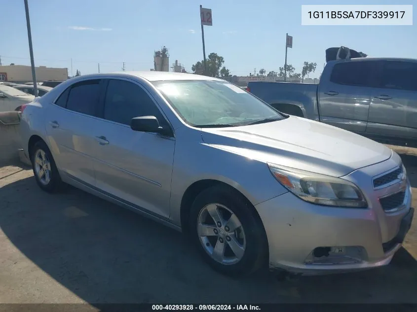 2013 Chevrolet Malibu 1Ls VIN: 1G11B5SA7DF339917 Lot: 40293928