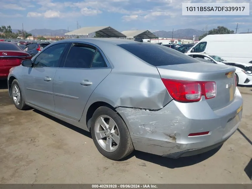 2013 Chevrolet Malibu 1Ls VIN: 1G11B5SA7DF339917 Lot: 40293928