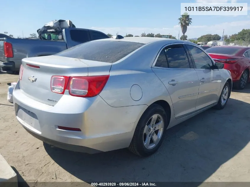 2013 Chevrolet Malibu 1Ls VIN: 1G11B5SA7DF339917 Lot: 40293928