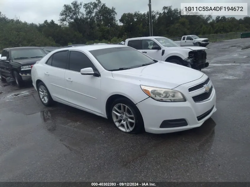 1G11C5SA4DF194672 2013 Chevrolet Malibu 1Lt