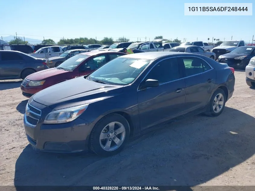 2013 Chevrolet Malibu 1Ls VIN: 1G11B5SA6DF248444 Lot: 40328220