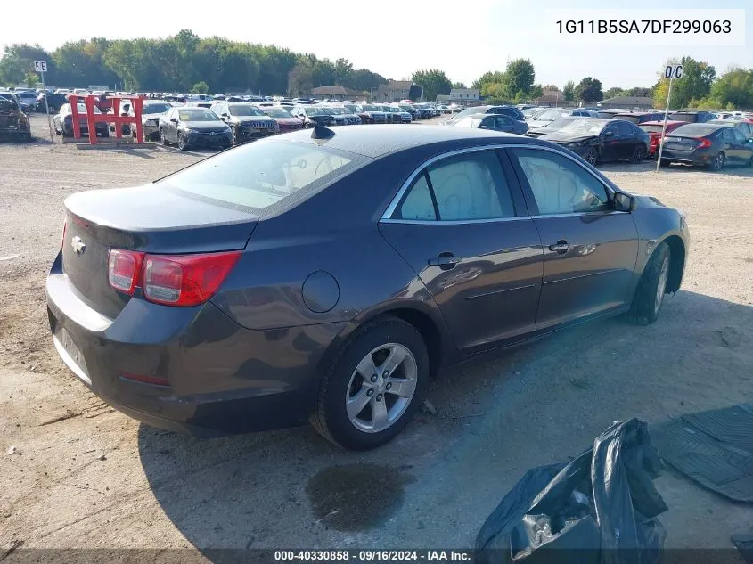 2013 Chevrolet Malibu Ls VIN: 1G11B5SA7DF299063 Lot: 40330858