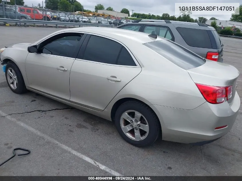 2013 Chevrolet Malibu 1Ls VIN: 1G11B5SA8DF147051 Lot: 40344116