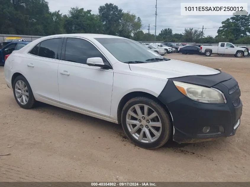 2013 Chevrolet Malibu 2Lt VIN: 1G11E5SAXDF250012 Lot: 40354982