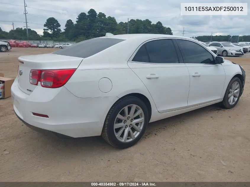 2013 Chevrolet Malibu 2Lt VIN: 1G11E5SAXDF250012 Lot: 40354982