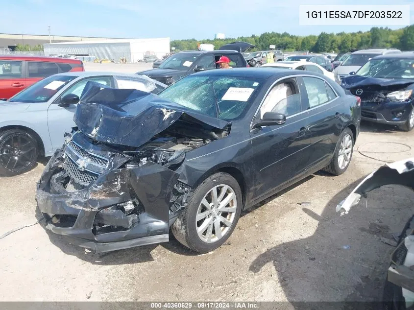 2013 Chevrolet Malibu 2Lt VIN: 1G11E5SA7DF203522 Lot: 40360629