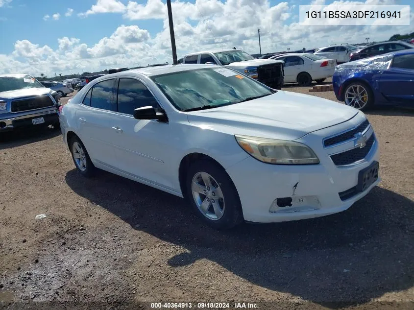 2013 Chevrolet Malibu 1Ls VIN: 1G11B5SA3DF216941 Lot: 40364913