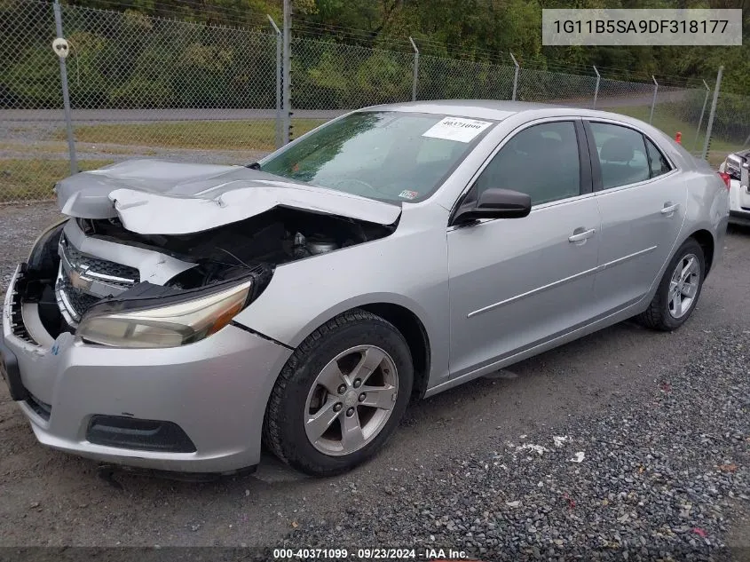 2013 Chevrolet Malibu Ls VIN: 1G11B5SA9DF318177 Lot: 40371099