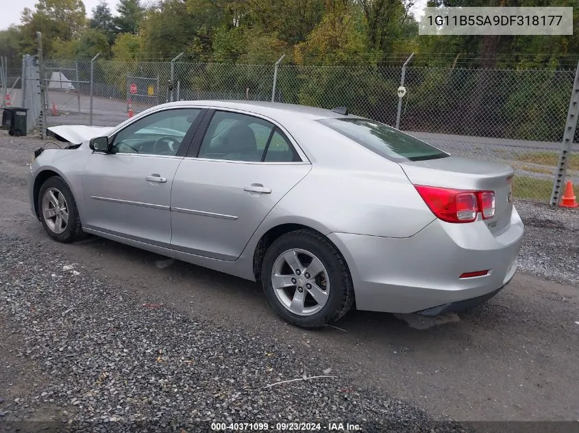 2013 Chevrolet Malibu Ls VIN: 1G11B5SA9DF318177 Lot: 40371099