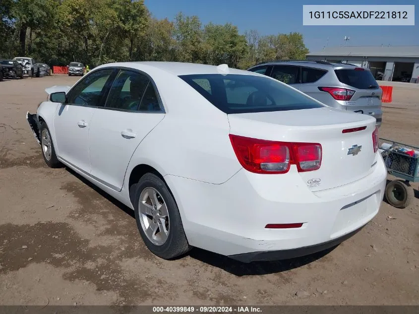 2013 Chevrolet Malibu 1Lt VIN: 1G11C5SAXDF221812 Lot: 40399849