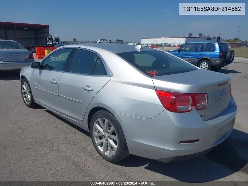 2013 Chevrolet Malibu 2Lt VIN: 1G11E5SA8DF214562 Lot: 40402907