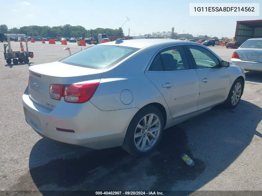 2013 Chevrolet Malibu 2Lt VIN: 1G11E5SA8DF214562 Lot: 40402907