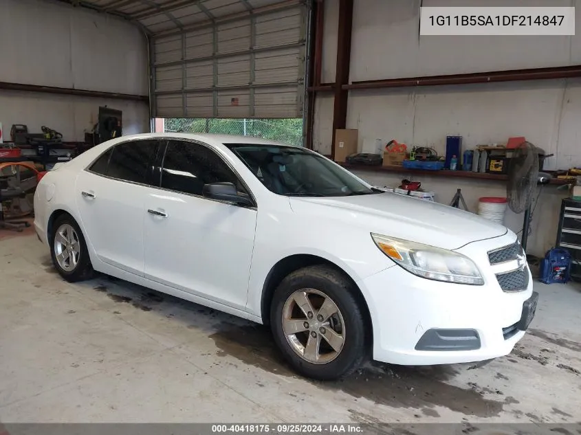 2013 Chevrolet Malibu 1Ls VIN: 1G11B5SA1DF214847 Lot: 40418175