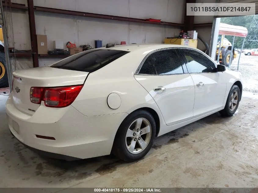 2013 Chevrolet Malibu 1Ls VIN: 1G11B5SA1DF214847 Lot: 40418175