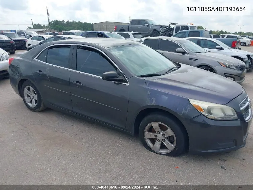 2013 Chevrolet Malibu Ls VIN: 1G11B5SA4DF193654 Lot: 40418616