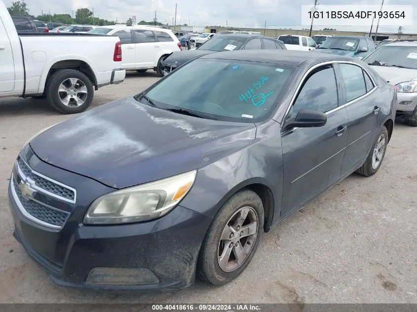 2013 Chevrolet Malibu Ls VIN: 1G11B5SA4DF193654 Lot: 40418616