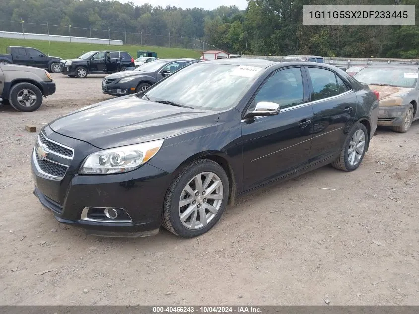 2013 Chevrolet Malibu 3Lt VIN: 1G11G5SX2DF233445 Lot: 40456243