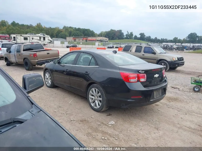 2013 Chevrolet Malibu 3Lt VIN: 1G11G5SX2DF233445 Lot: 40456243