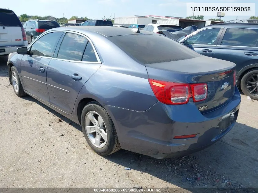 2013 Chevrolet Malibu 1Ls VIN: 1G11B5SA5DF159058 Lot: 40458286