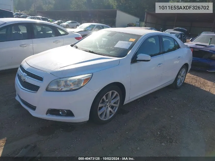 2013 Chevrolet Malibu 2Lt VIN: 1G11E5SAXDF326702 Lot: 40473125