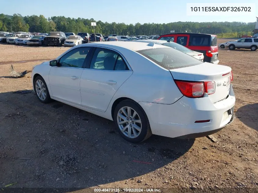 2013 Chevrolet Malibu 2Lt VIN: 1G11E5SAXDF326702 Lot: 40473125