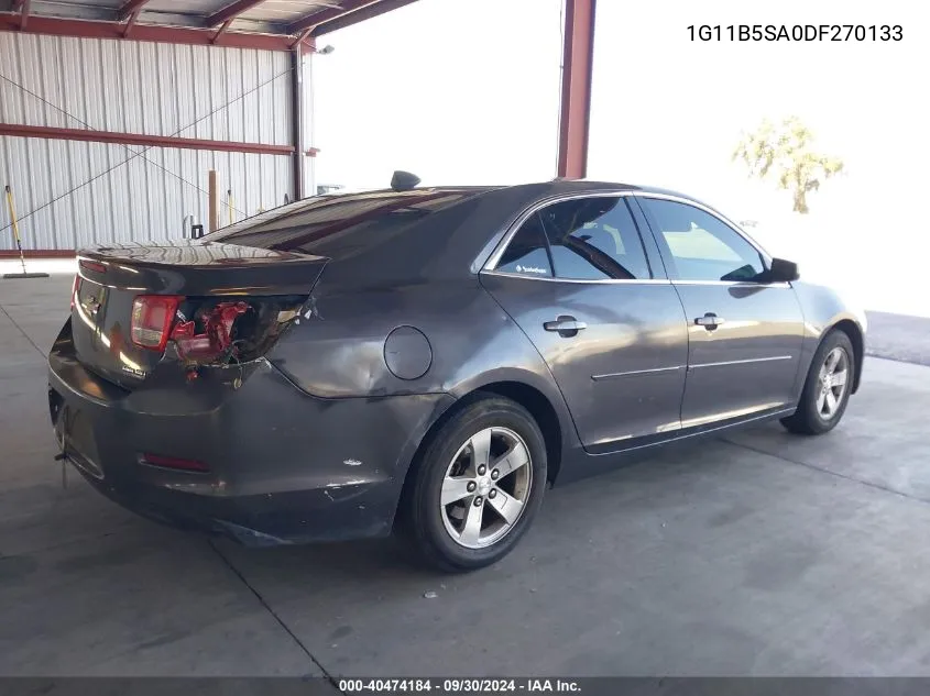 2013 Chevrolet Malibu Ls VIN: 1G11B5SA0DF270133 Lot: 40474184