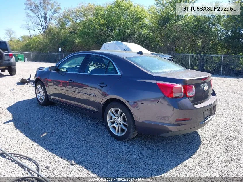 2013 Chevrolet Malibu 1Lt VIN: 1G11C5SA3DF292950 Lot: 40482539