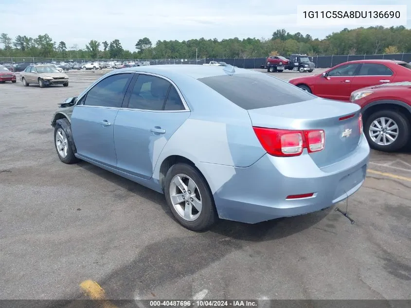 2013 Chevrolet Malibu 1Lt VIN: 1G11C5SA8DU136690 Lot: 40487696