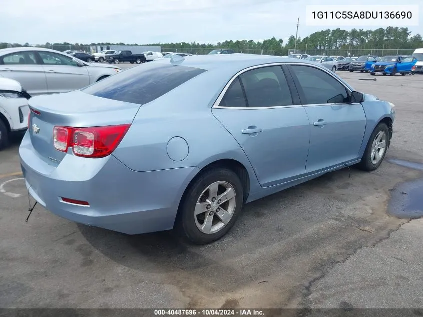 2013 Chevrolet Malibu 1Lt VIN: 1G11C5SA8DU136690 Lot: 40487696