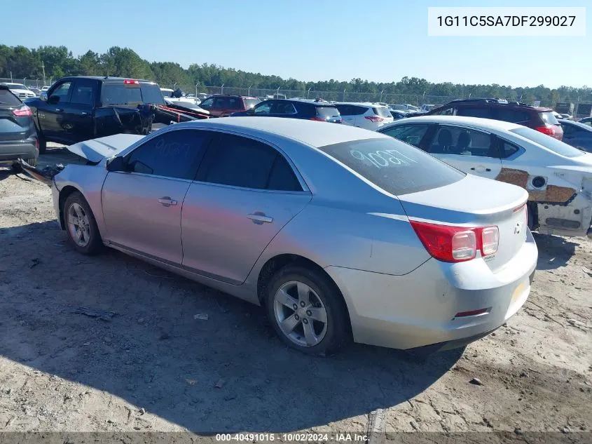 2013 Chevrolet Malibu 1Lt VIN: 1G11C5SA7DF299027 Lot: 40491015