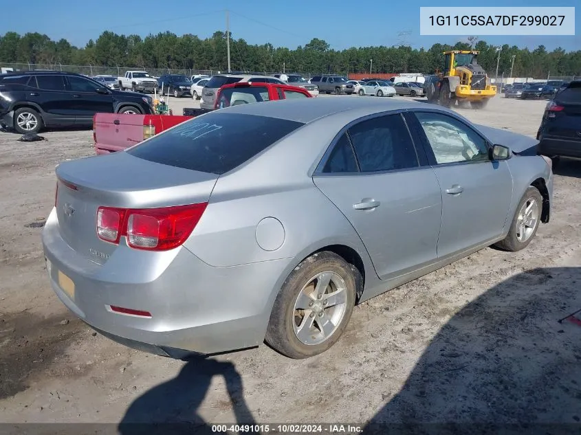 2013 Chevrolet Malibu 1Lt VIN: 1G11C5SA7DF299027 Lot: 40491015