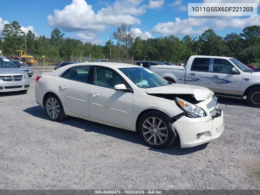 2013 Chevrolet Malibu 3Lt VIN: 1G11G5SX6DF221203 Lot: 40492473