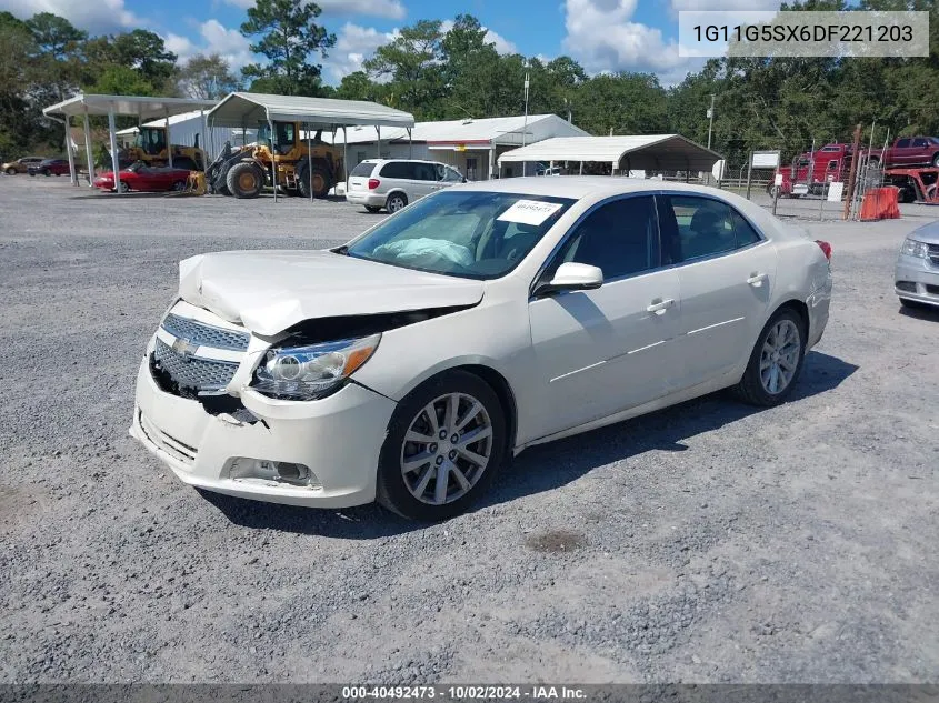 2013 Chevrolet Malibu 3Lt VIN: 1G11G5SX6DF221203 Lot: 40492473