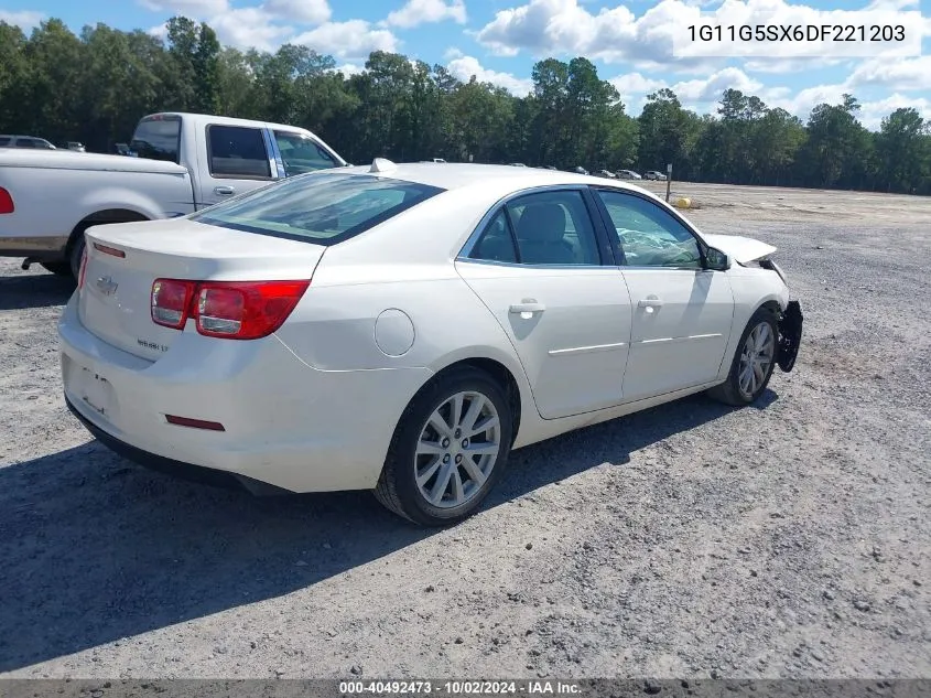 2013 Chevrolet Malibu 3Lt VIN: 1G11G5SX6DF221203 Lot: 40492473