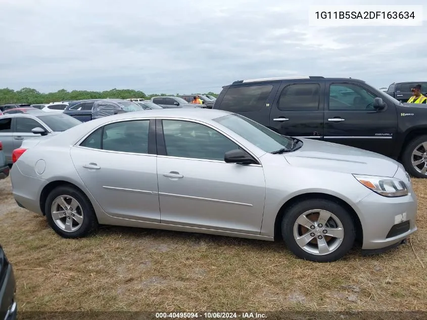 2013 Chevrolet Malibu Ls VIN: 1G11B5SA2DF163634 Lot: 40495094