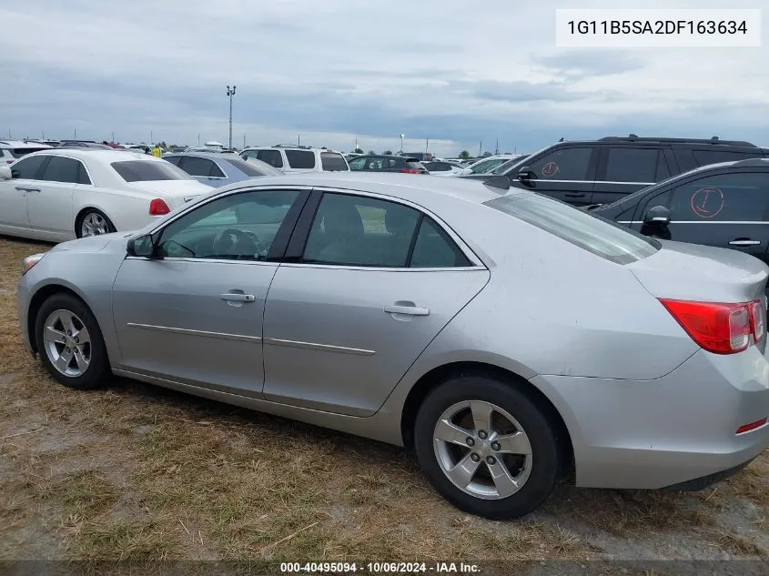 2013 Chevrolet Malibu Ls VIN: 1G11B5SA2DF163634 Lot: 40495094