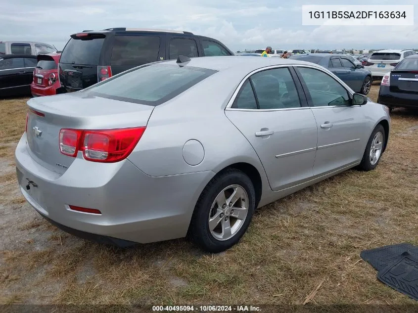 2013 Chevrolet Malibu Ls VIN: 1G11B5SA2DF163634 Lot: 40495094