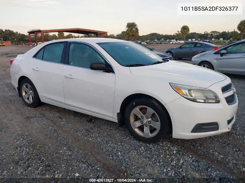 2013 Chevrolet Malibu 1Ls VIN: 1G11B5SA2DF326377 Lot: 40513927