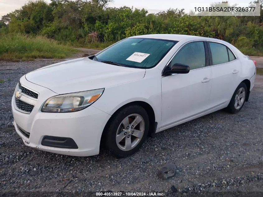 2013 Chevrolet Malibu 1Ls VIN: 1G11B5SA2DF326377 Lot: 40513927