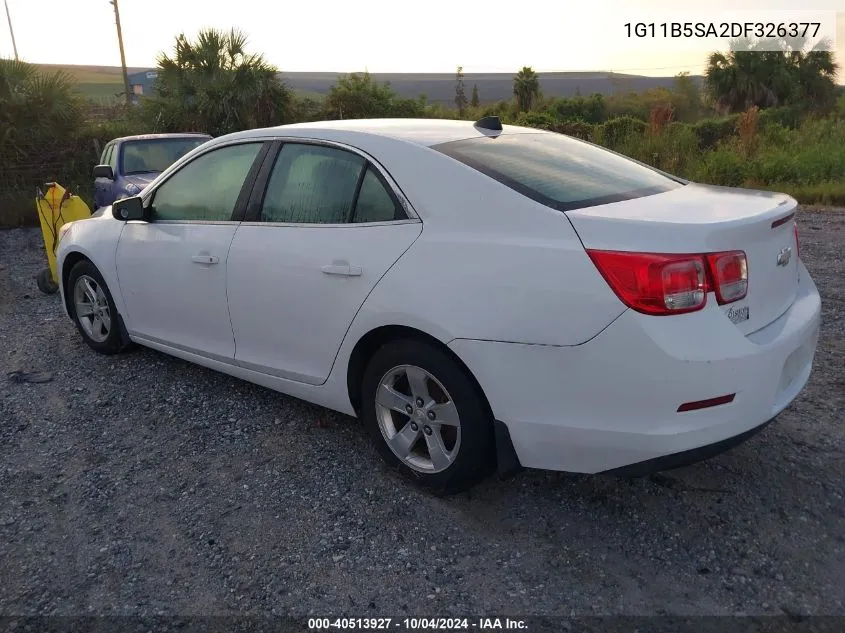 2013 Chevrolet Malibu 1Ls VIN: 1G11B5SA2DF326377 Lot: 40513927