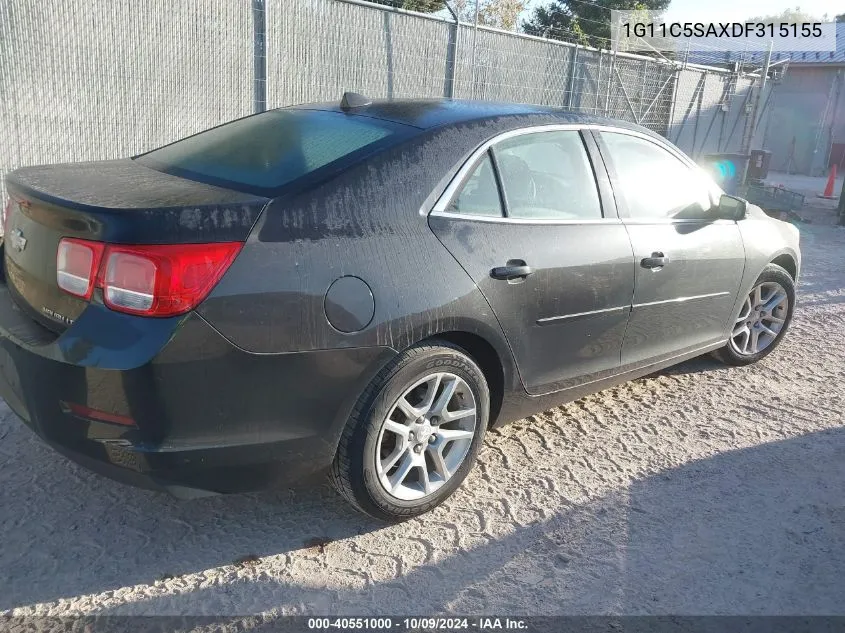 2013 Chevrolet Malibu 1Lt VIN: 1G11C5SAXDF315155 Lot: 40551000