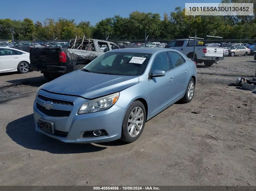 2013 Chevrolet Malibu 2Lt VIN: 1G11E5SA3DU130452 Lot: 40554886